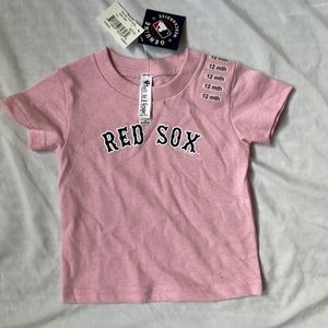 Authentic Red Sox Pink Baby T-Shirt 12m